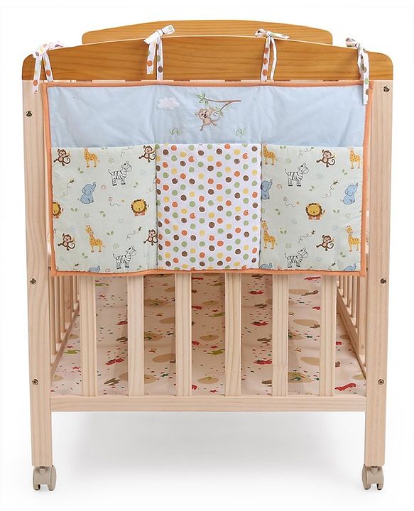 Babyhug Premium Cotton Jungle Safari Bed Organiser