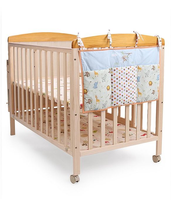 Babyhug Premium Cotton Jungle Safari Bed Organiser