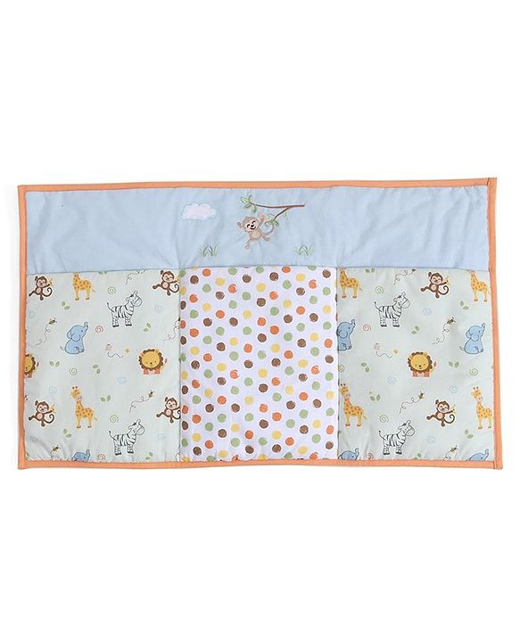 Babyhug Premium Cotton Jungle Safari Bed Organiser