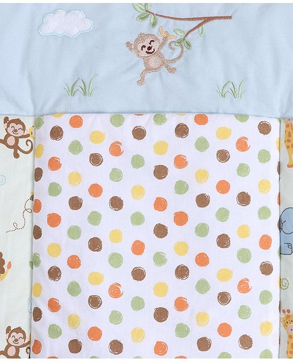 Babyhug Premium Cotton Jungle Safari Bed Organiser
