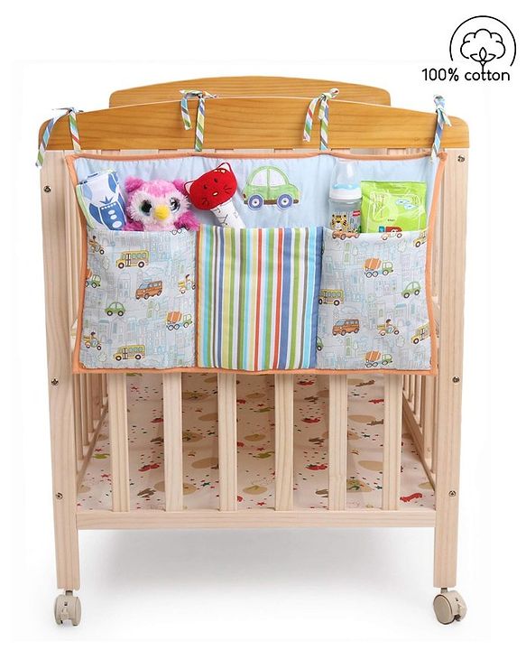 Babyhug Premium Cotton Jungle Safari Bed Organiser