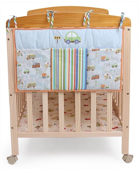 Babyhug Premium Cotton Jungle Safari Bed Organiser
