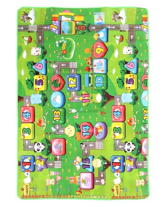 Babyhug Alphabet & Number Floormat Animal Print - Multicolour