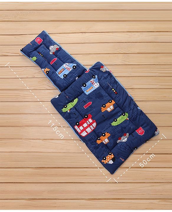 Babyhug Sleeping Bag Cars Print - Navy Blue