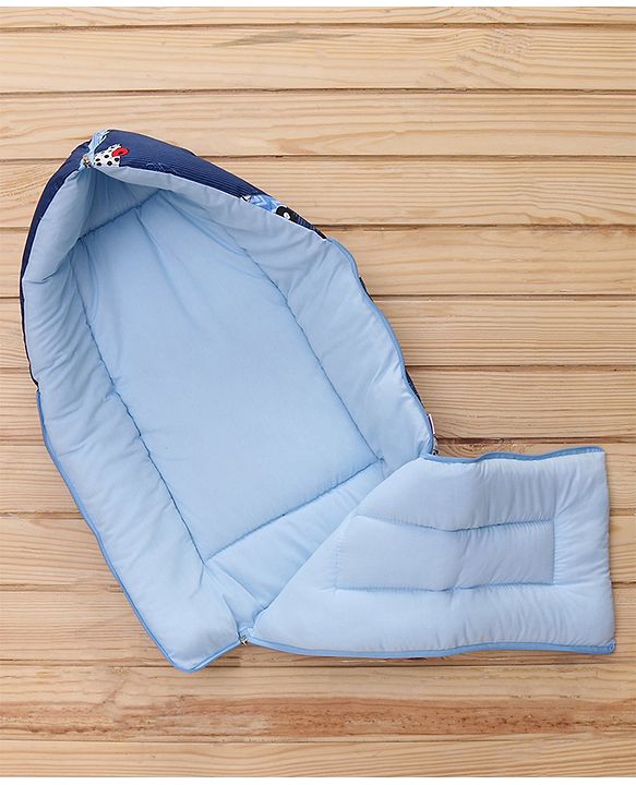 Babyhug Sleeping Bag Cars Print - Navy Blue