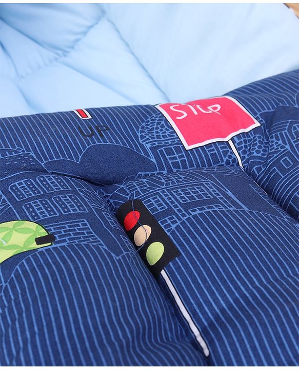Babyhug Sleeping Bag Cars Print - Navy Blue