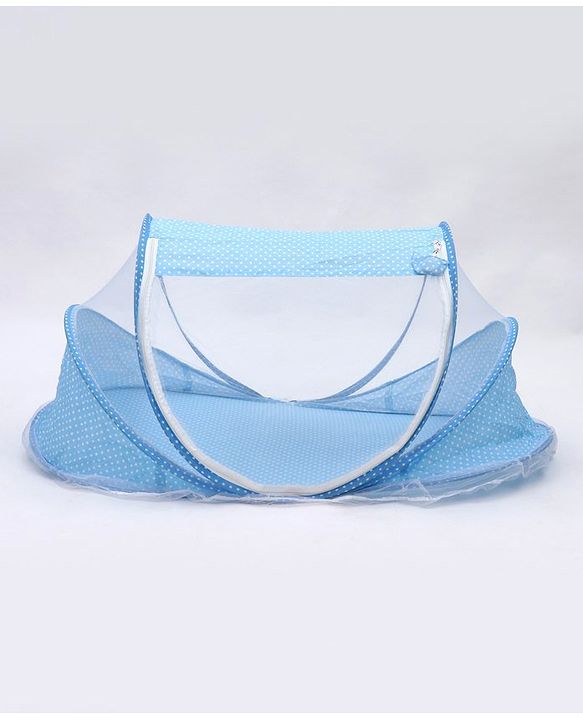 Babyhug Portable Mosquito Net with Matress  - Blue
