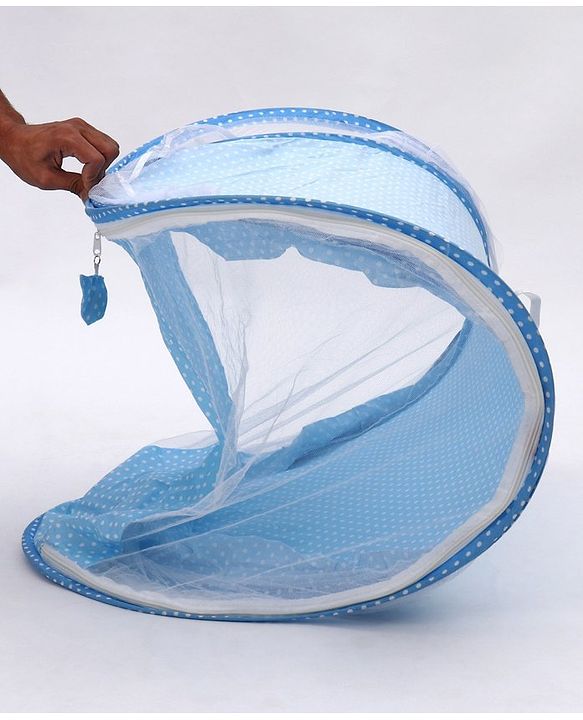 Babyhug Portable Mosquito Net with Matress  - Blue