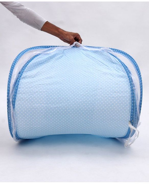 Babyhug Portable Mosquito Net with Matress  - Blue