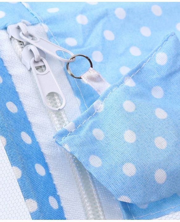 Babyhug Portable Mosquito Net with Matress  - Blue