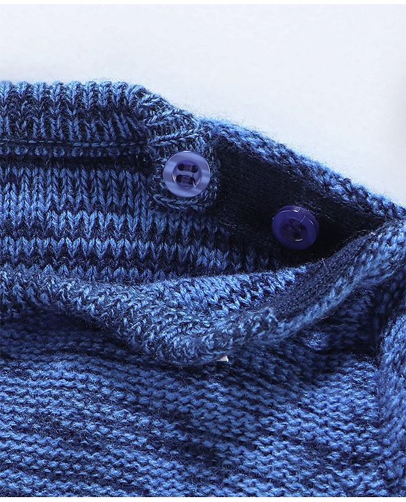 Babyhug Full Sleeves Sweater Team 10 Patch - Blue