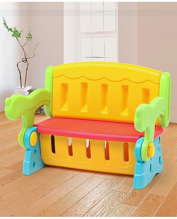 Babyhug Multifunction Chair Cum Study Table - Multicolor| Easy to Assemble| Light Weight| Indoor & Outdoor Use