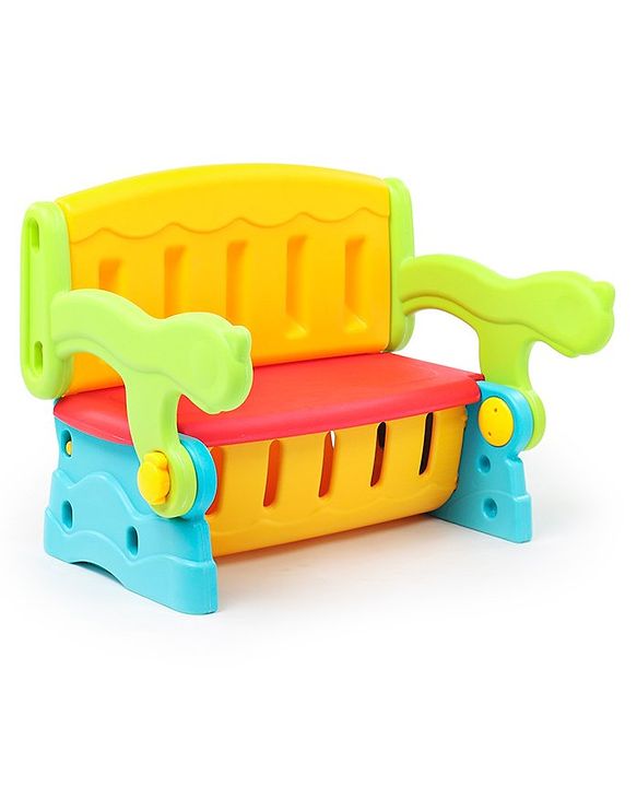 Babyhug Multifunction Chair Cum Study Table - Multicolor| Easy to Assemble| Light Weight| Indoor & Outdoor Use