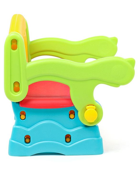 Babyhug Multifunction Chair Cum Study Table - Multicolor| Easy to Assemble| Light Weight| Indoor & Outdoor Use