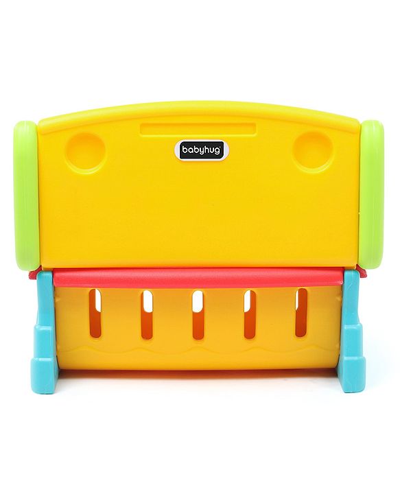 Babyhug Multifunction Chair Cum Study Table - Multicolor| Easy to Assemble| Light Weight| Indoor & Outdoor Use
