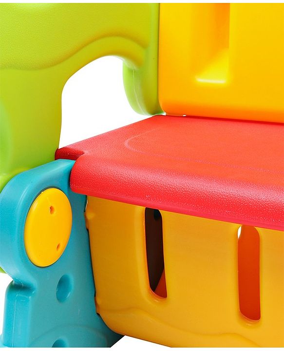 Babyhug Multifunction Chair Cum Study Table - Multicolor| Easy to Assemble| Light Weight| Indoor & Outdoor Use