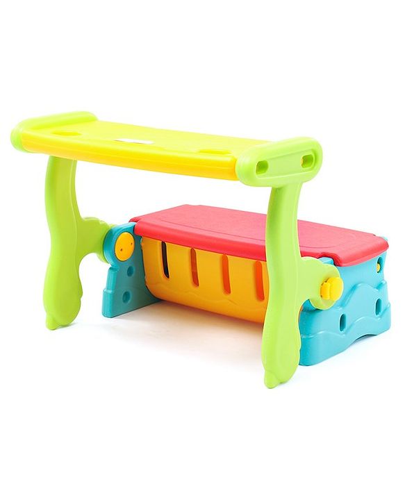 Babyhug Multifunction Chair Cum Study Table - Multicolor| Easy to Assemble| Light Weight| Indoor & Outdoor Use