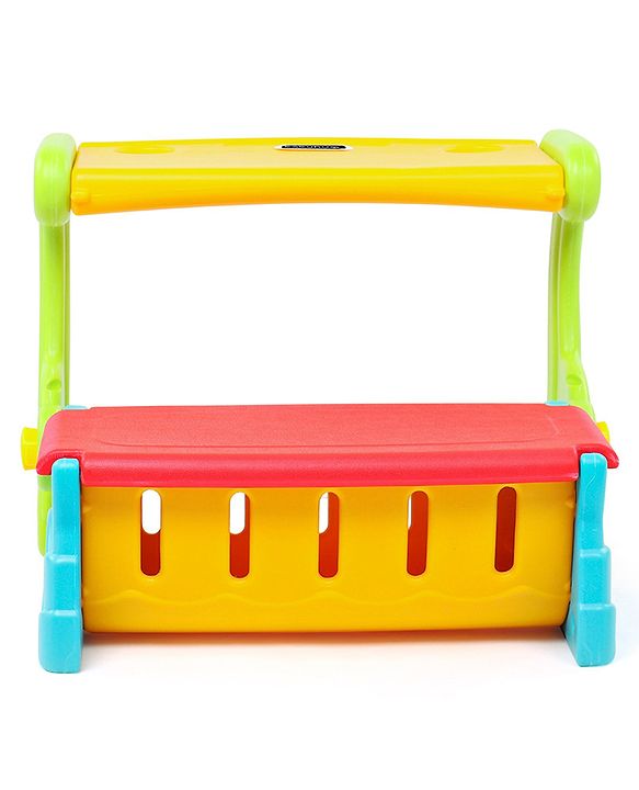 Babyhug Multifunction Chair Cum Study Table - Multicolor| Easy to Assemble| Light Weight| Indoor & Outdoor Use