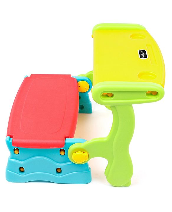 Babyhug Multifunction Chair Cum Study Table - Multicolor| Easy to Assemble| Light Weight| Indoor & Outdoor Use