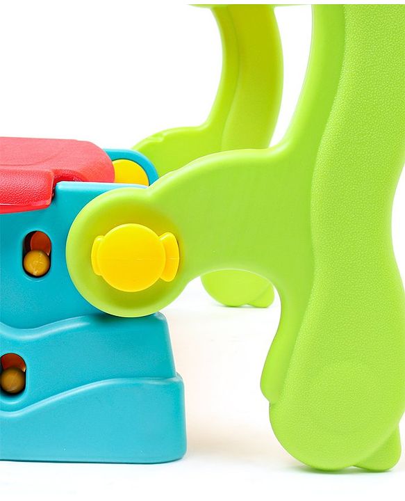 Babyhug Multifunction Chair Cum Study Table - Multicolor| Easy to Assemble| Light Weight| Indoor & Outdoor Use