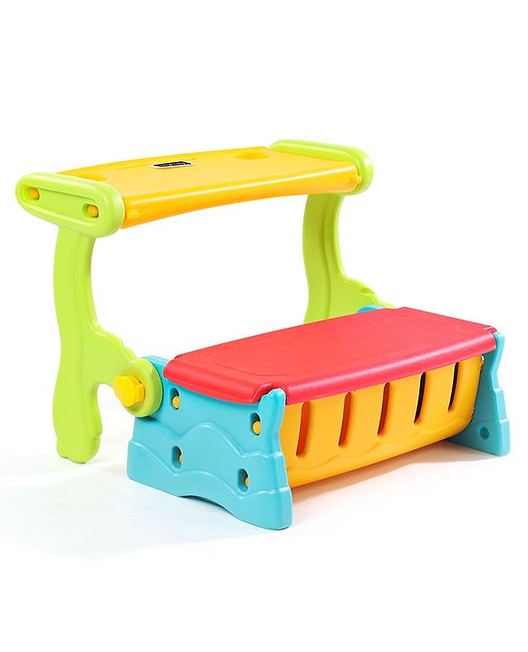 Babyhug Multifunction Chair Cum Study Table - Multicolor| Easy to Assemble| Light Weight| Indoor & Outdoor Use