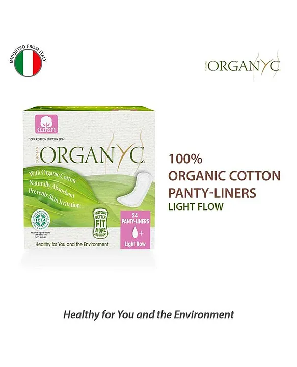 Organ(y)c 100% Certified Organic Cotton Panty liners Light Flow Online in  India, Buy at Best Price from  - 3046197
