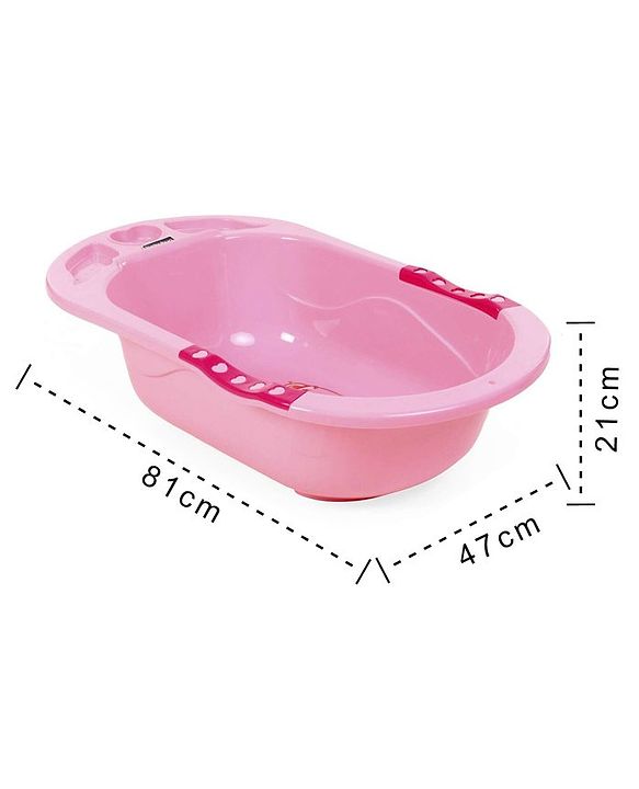 Babyhug Large Baby Bath Tub Cartoon Print - Pink