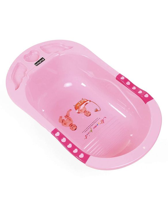 Babyhug Large Baby Bath Tub Cartoon Print - Pink