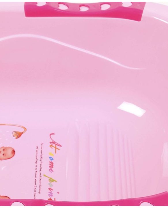 Babyhug Large Baby Bath Tub Cartoon Print - Pink