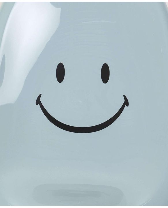Babyhug Large Bath Tub with Bath Sling Smiley Print with Drainage Cap - Blue