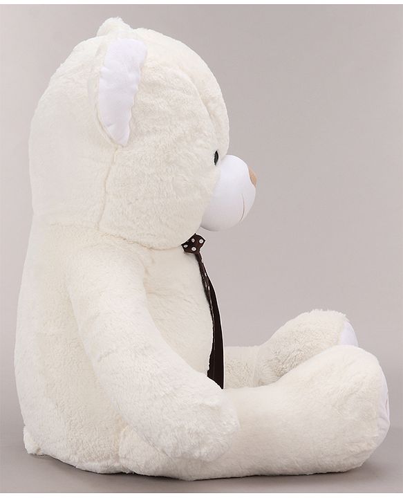 Babyhug Plush Teddy Bear Soft Toy for Kids|Huggable Stuffed Toy|Enhances Imagination & Emotional Growth|Perfect for Snuggles, Playtime & Gifting|BIS Certified|Height-91 cm|Off white