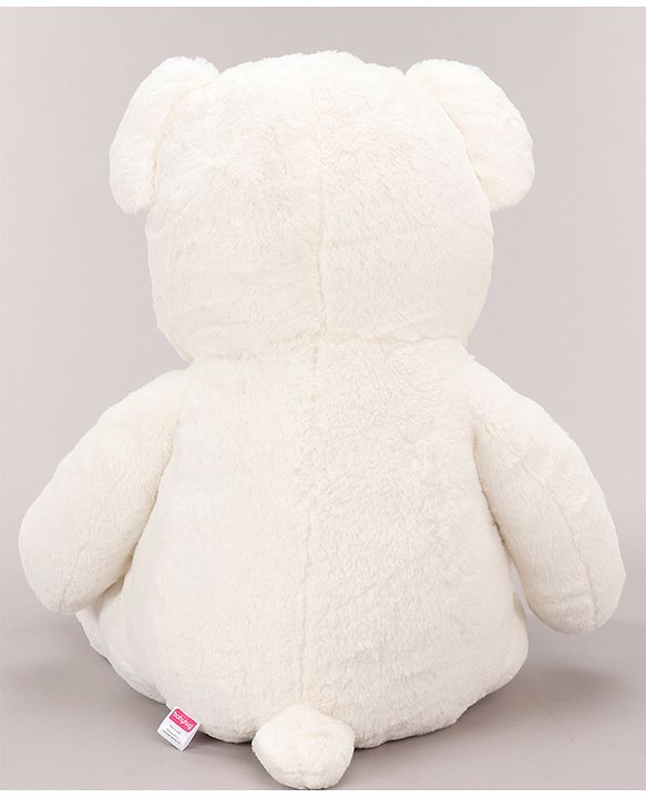 Babyhug Plush Teddy Bear Soft Toy for Kids|Huggable Stuffed Toy|Enhances Imagination & Emotional Growth|Perfect for Snuggles, Playtime & Gifting|BIS Certified|Height-91 cm|Off white