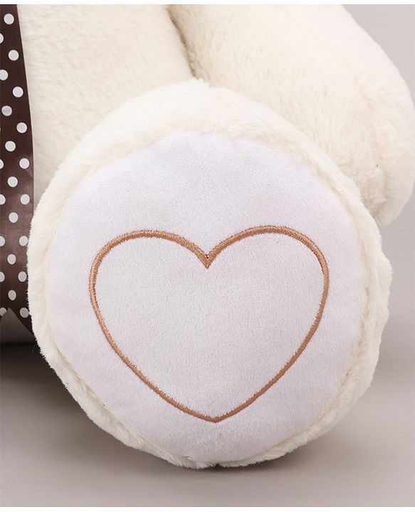 Babyhug Plush Teddy Bear Soft Toy for Kids|Huggable Stuffed Toy|Enhances Imagination & Emotional Growth|Perfect for Snuggles, Playtime & Gifting|BIS Certified|Height-91 cm|Off white