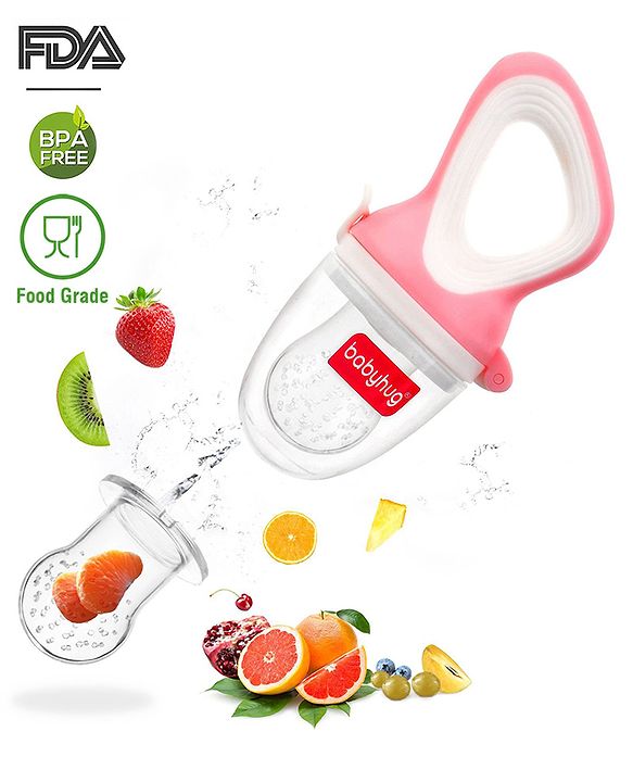 Babyhug Fruit & Food Nibbler Easy Grip - Pink