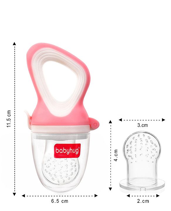 Babyhug Fruit & Food Nibbler Easy Grip - Pink