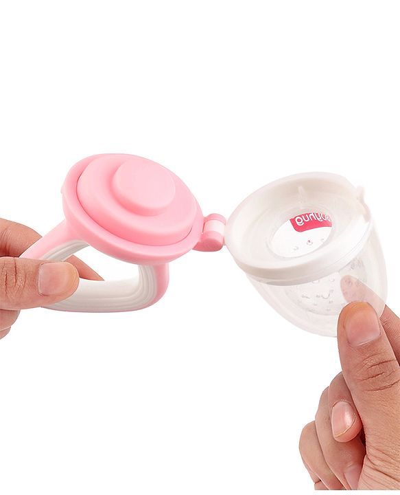 Babyhug Fruit & Food Nibbler Easy Grip - Pink