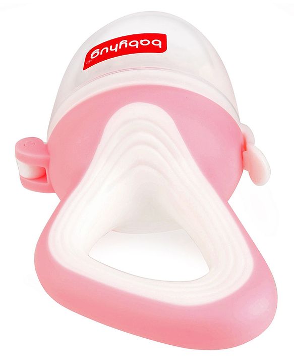 Babyhug Fruit & Food Nibbler Easy Grip - Pink