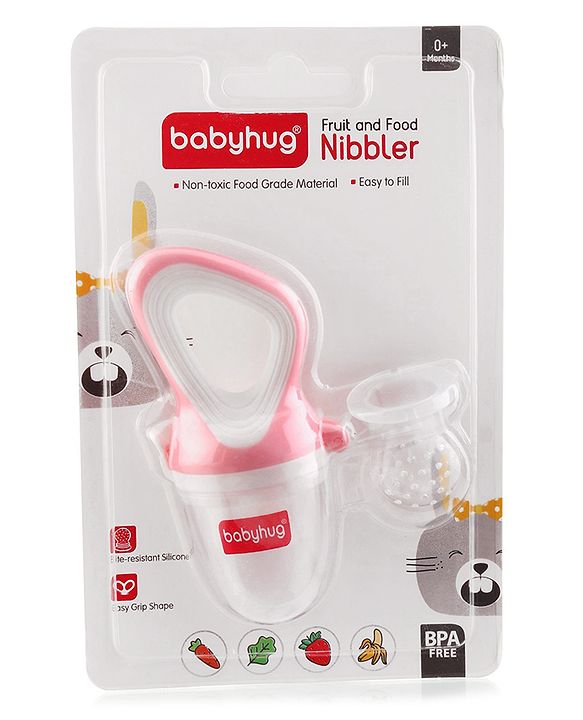 Babyhug Fruit & Food Nibbler Easy Grip - Pink