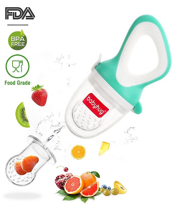Babyhug Fruit & Food Nibbler Easy Grip - Green