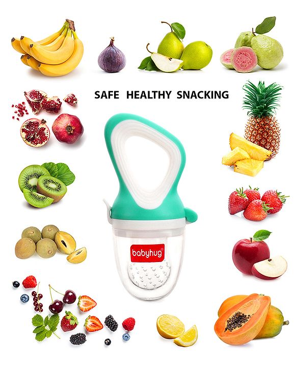Babyhug Fruit & Food Nibbler Easy Grip - Green