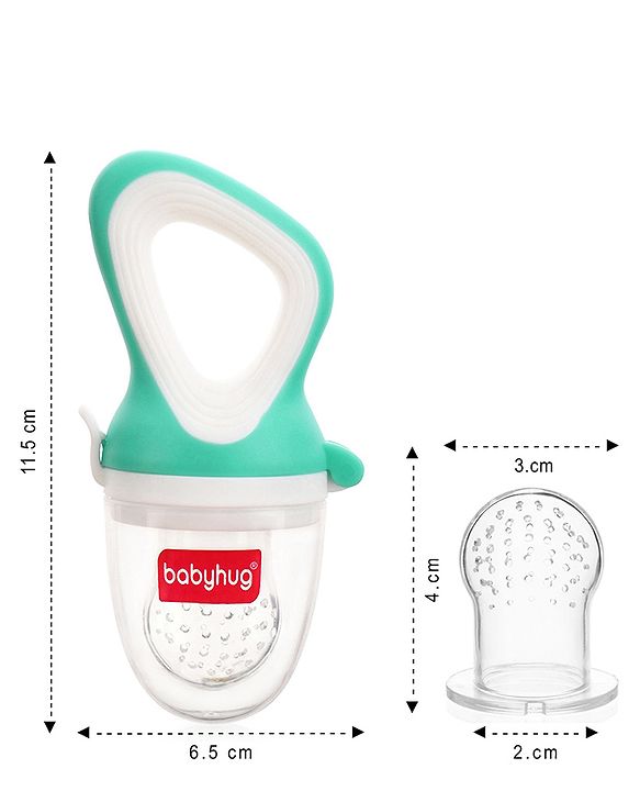 Babyhug Fruit & Food Nibbler Easy Grip - Green