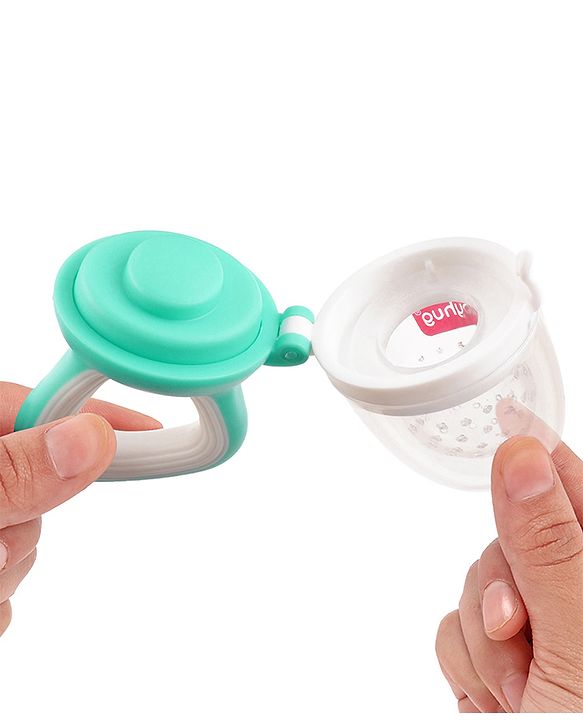 Babyhug Fruit & Food Nibbler Easy Grip - Green