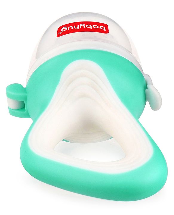 Babyhug Fruit & Food Nibbler Easy Grip - Green