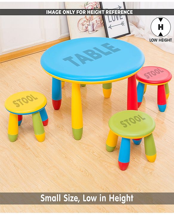 Babyhug Small Size Stool Frog Design - Red| Easy to Assemble| Step Stool| Bathroom Stool| Indoor & Outdoor Use