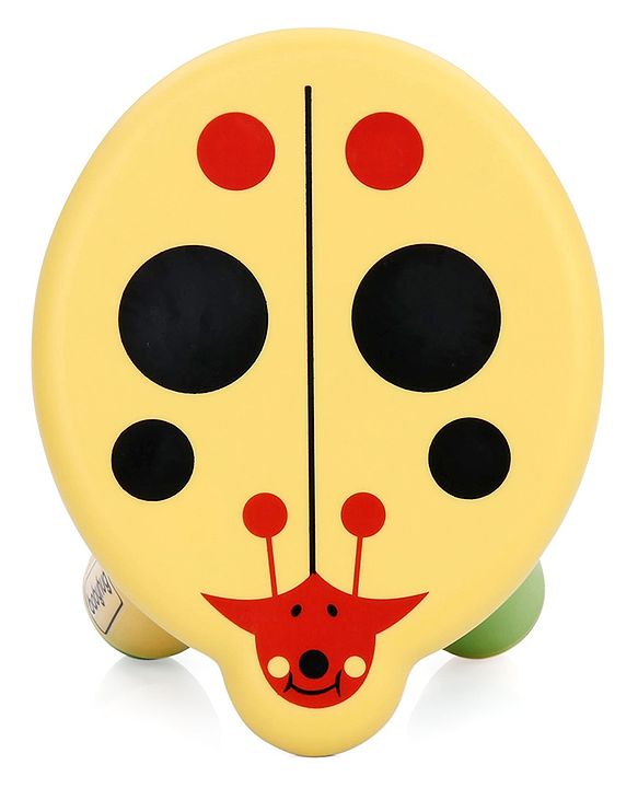 Babyhug Stool Ladybug Design - Yellow Multicolor| Easy to Assemble| Step Stool| Bathroom Stool| Indoor & Outdoor Use