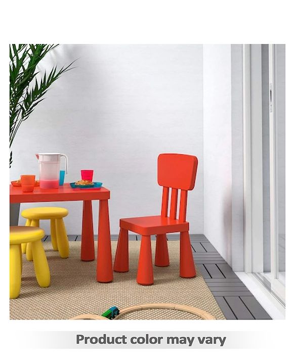 Babyhug Lightweight Chair with Comfortable Back Rest  Red| Lightweight| Durable Built| Indoor & Outdoor Use| Easy to Assemble