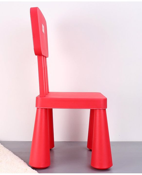 Babyhug Lightweight Chair with Comfortable Back Rest  Red| Lightweight| Durable Built| Indoor & Outdoor Use| Easy to Assemble