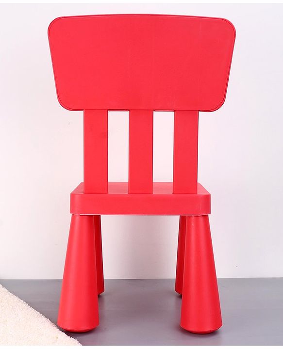 Babyhug Lightweight Chair with Comfortable Back Rest  Red| Lightweight| Durable Built| Indoor & Outdoor Use| Easy to Assemble