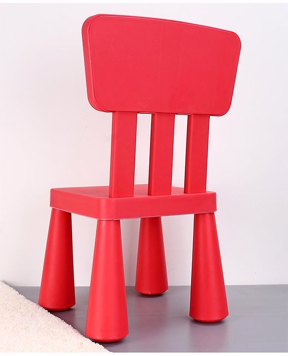 Babyhug Lightweight Chair with Comfortable Back Rest  Red| Lightweight| Durable Built| Indoor & Outdoor Use| Easy to Assemble