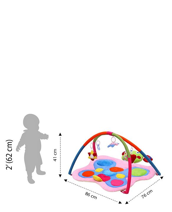 Babyhug Twist N Fold Move N Play Activity Gym Butterfly - Multicolor